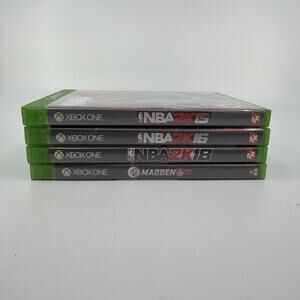 Xbox One Sports Game Lot NBA 2K15 2K16 2K18 Madden NFL 16 Basketball Footballe